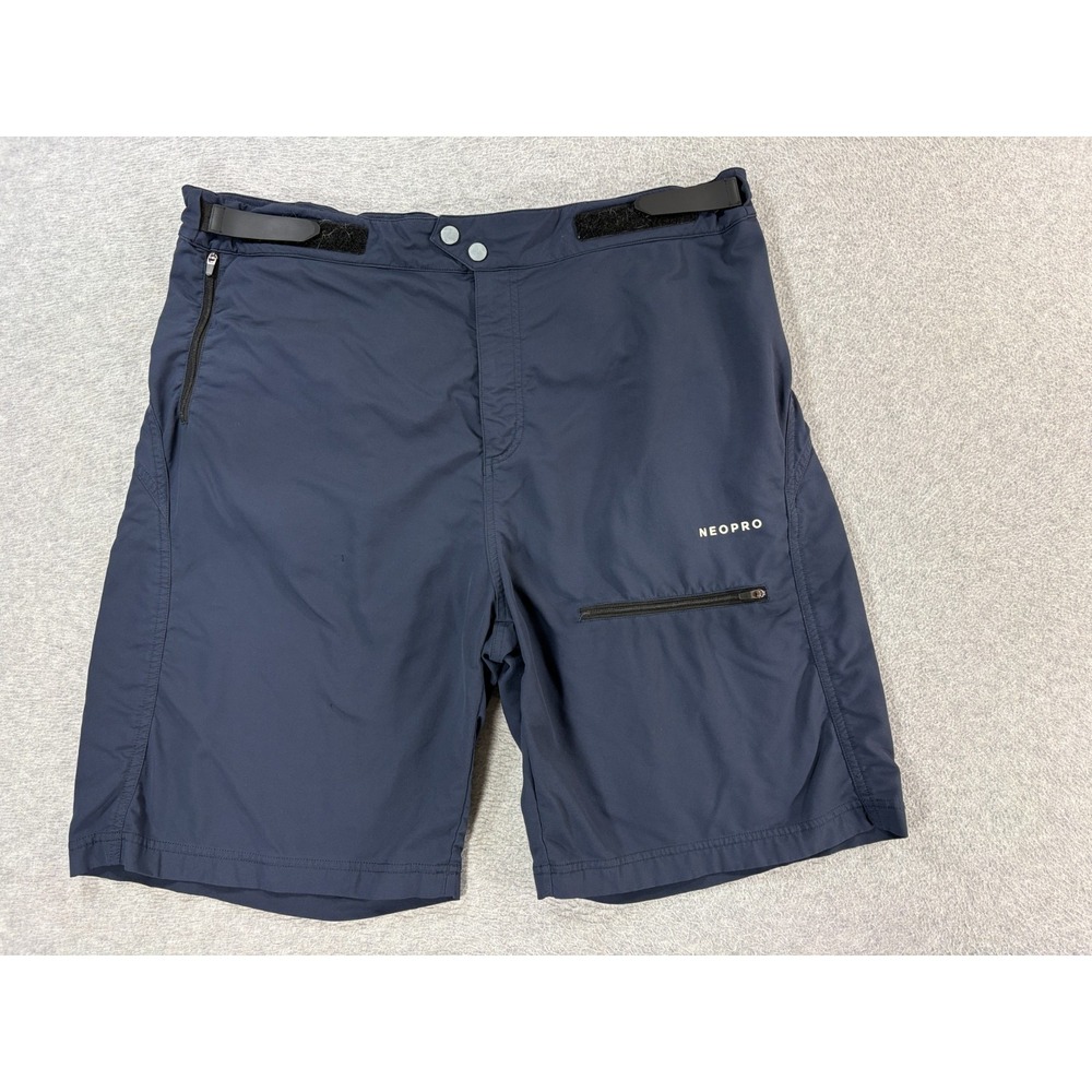 Neopro Unlined Loose Fit Mountain Bike Shorts (Men's Large) Blue - 9"